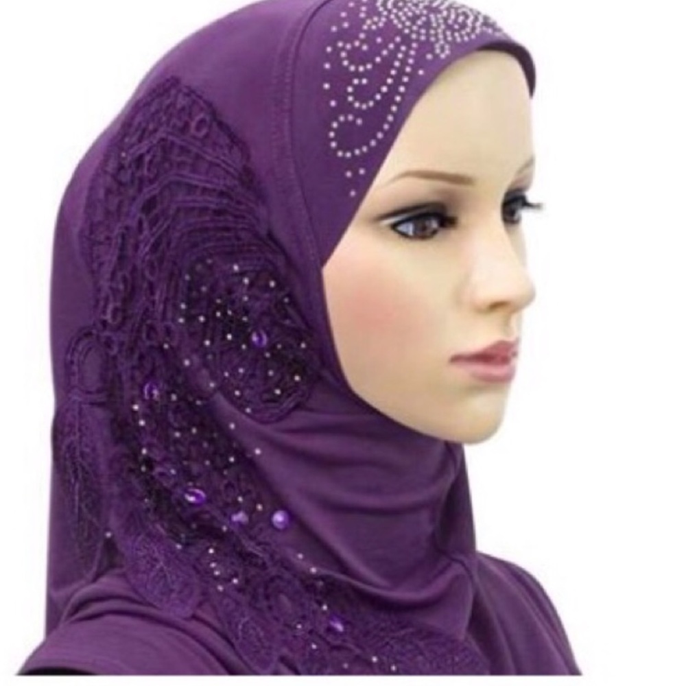 NWOT BUNDLE 7 assorted colors embellished hijab